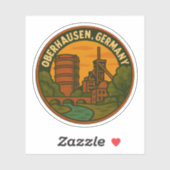 Oberhausen Duitsland Industriële Kunst Sticker (Vel)