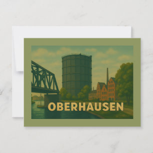 Oberhausen Duitsland Stad Kunst Briefkaart