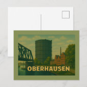 Oberhausen Duitsland Stad Kunst Briefkaart (Voorkant / Achterkant)