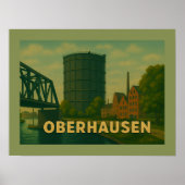 Oberhausen Duitsland Stad Kunst Poster (Voorkant)
