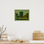 Oberhausen Duitsland Stad Kunst Poster (Keuken)