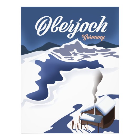 Oberjoch Duitsland ski poster (Voorkant)