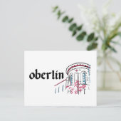 Oberlin College - Finney Chapel Briefkaart (Staand voorkant)