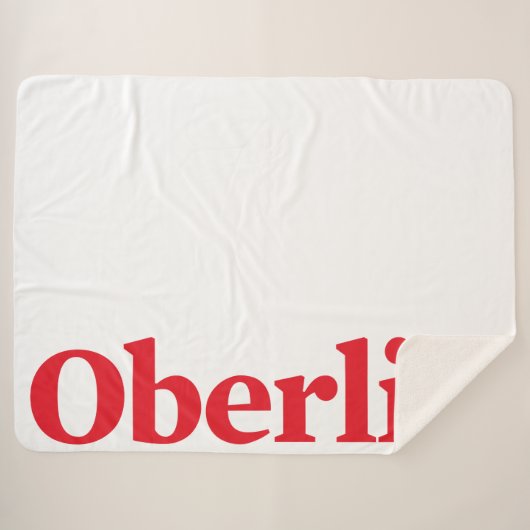 Oberlin Fleece Blanket Sherpa Deken (Voorkant (horizontaal))
