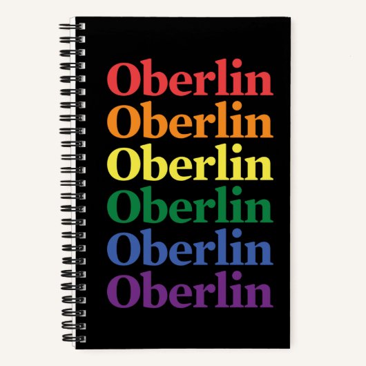 Oberlin Pride Spiraal Notebook Notitieboek (Voorkant)