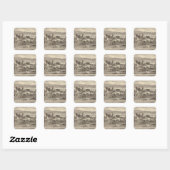 Obermuller, Wille residences Vierkante Sticker (Vel)