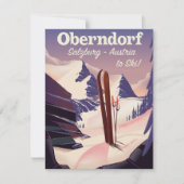 Oberndorf,Salzburg,Oostenrijk,ski-poster (Voorkant)