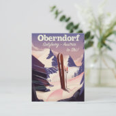 Oberndorf,Salzburg,Oostenrijk,ski-poster (Staand voorkant)