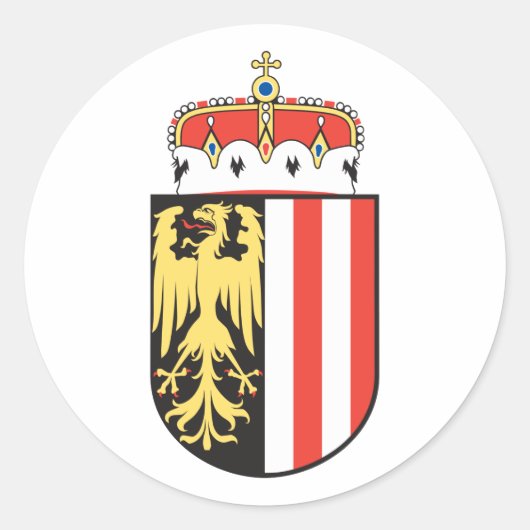 Oberoesterreich, Oostenrijk Ronde Sticker (Voorkant)