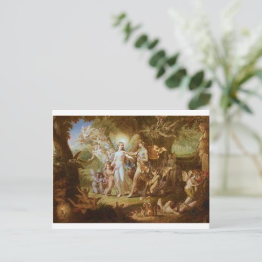 Oberon en Titania Briefkaart (Staand voorkant)