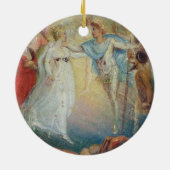 Oberon en Titania uit 'A MidSummer Night's Dream' Keramisch Ornament (Achterkant)