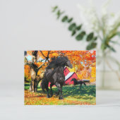 "Oberon in de herfst" Briefkaart (Staand voorkant)