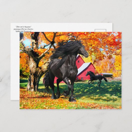 "Oberon in de herfst" Briefkaart (Voorkant / Achterkant)