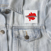 Oberösterreich Vierkante Button 5,1 Cm (In situ)
