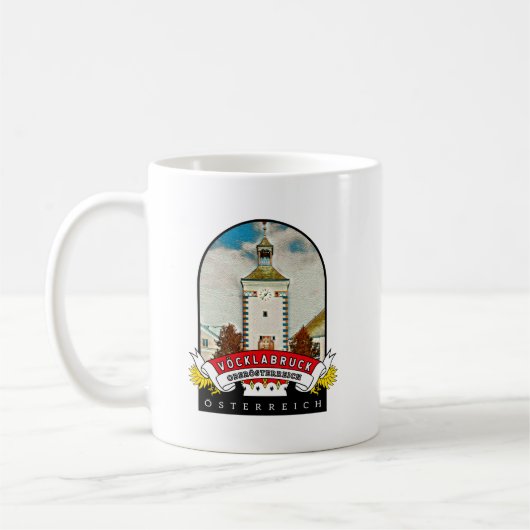 Oberösterreich Vöcklabruck Österreich Souvenir  Koffiemok (Links)