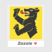 Obersimmental district vlag, Zwitserland Sticker (Vel)