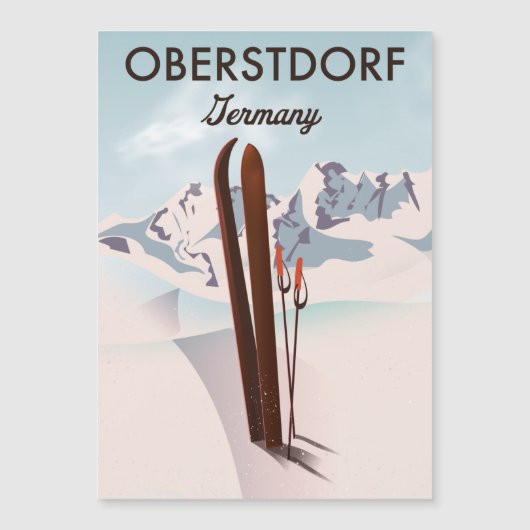 Oberstdorf Duitsland ski kunst. (Voorkant)