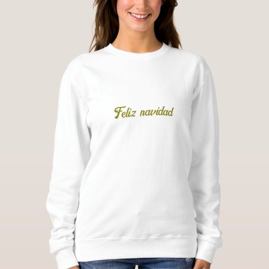 Oberteil mit Schriftzug Feliz navidad Trui (Voorkant)
