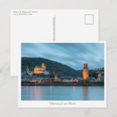 Oberwesel am Rhein, Duitsland Briefkaart (Voorkant / Achterkant)