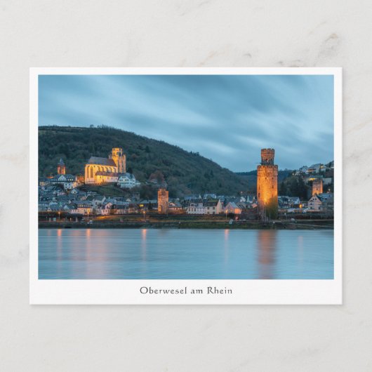 Oberwesel am Rhein, Duitsland Briefkaart (Voorkant)