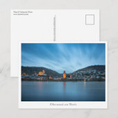 Oberwesel am Rhein, Duitsland Briefkaart (Voorkant / Achterkant)
