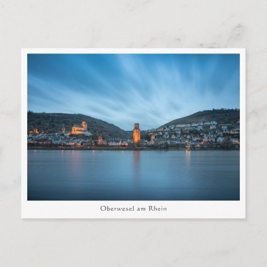 Oberwesel Rijn Duitsland Briefkaart (Voorkant)