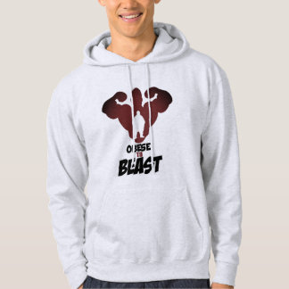 Obese om fitnesskracht te geven aan mensen die lij hoodie