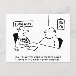 Obese op het Briefkaart Doctor