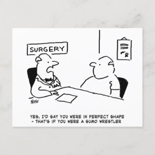 Obese op het Briefkaart Doctor