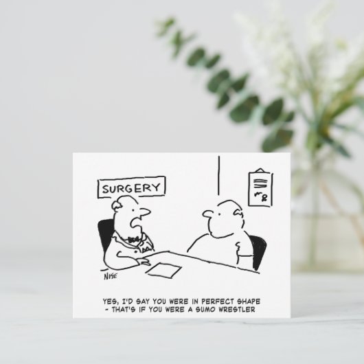 Obese op het Briefkaart Doctor (Staand voorkant)