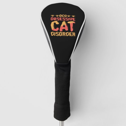 Obesieve kattenstoornis golfheadcover (Voorkant)