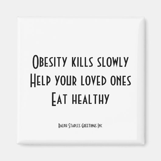 Obesitas Magneet (Voorkant)