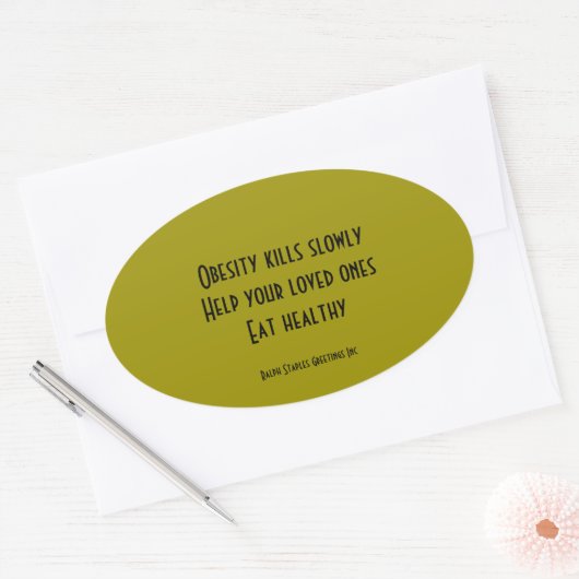 Obesitas Ovale Sticker (Envelop)