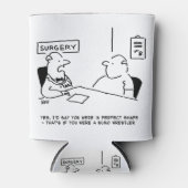 Obesitas Sumo Cartoon Blikjeskoeler (Voorkant)