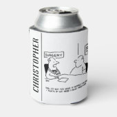 Obesitas Sumo Cartoon Blikjeskoeler (Blikje Achterkant)