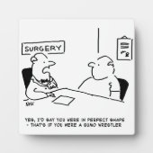 Obesitas Sumo Cartoon Fotoplaat (Voorkant)