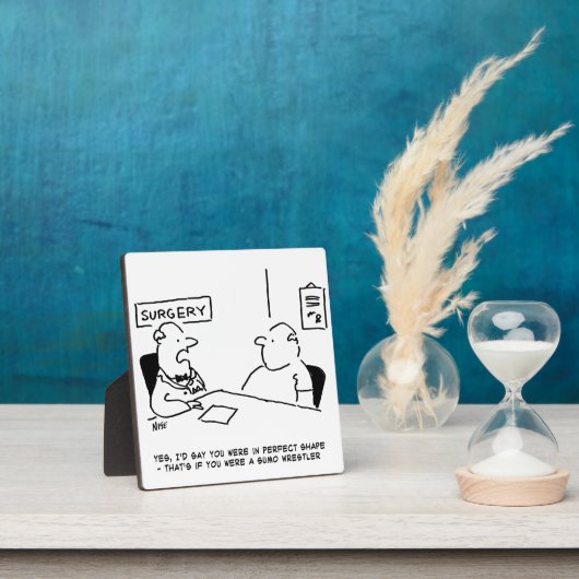 Obesitas Sumo Cartoon Fotoplaat (Insitu)