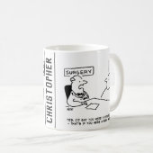 Obesitas Sumo Cartoon Koffiemok (Voorkant rechts)