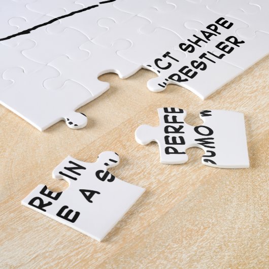 Obesitas Sumo Cartoon Legpuzzel (Zijkant)