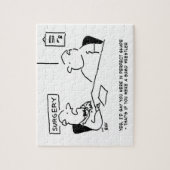 Obesitas Sumo Cartoon Legpuzzel (Verticaal)