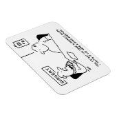 Obesitas Sumo Cartoon Magneet (Rechterzijde)