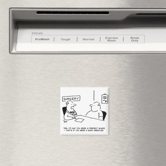 Obesitas Sumo Cartoon Magneet (Insitu (Vaatwasser))