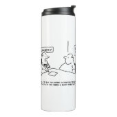 Obesitas Sumo Cartoon Thermosbeker (Gedraaid links)