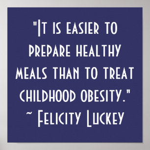 Obesitasoplossingen voor kinderen poster