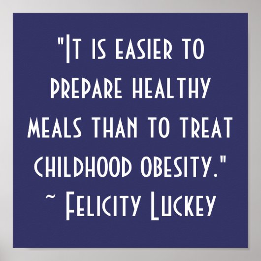 Obesitasoplossingen voor kinderen poster (Voorkant)