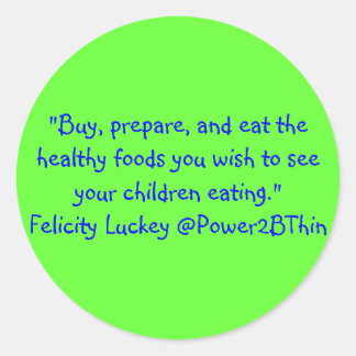 Obesitasoplossingen voor kinderen ronde sticker