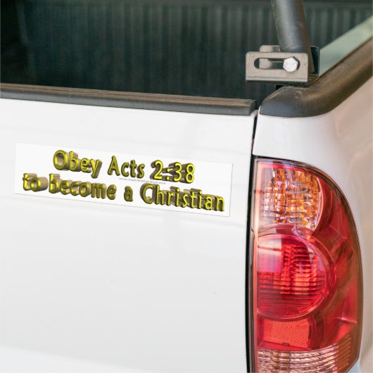 Obey Acts 2:38 Bumpersticker (Op Truck)