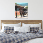 Obey All Stop Signs, Amish Horse and Buggy Canvas Afdruk (Insitu (Slaapkamer))