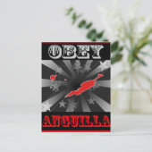 Obey Anguilla Briefkaart (Staand voorkant)