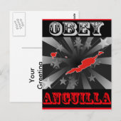 Obey Anguilla Briefkaart (Voorkant / Achterkant)